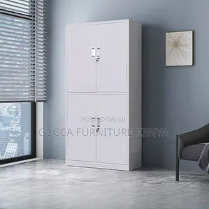 Office Cabinets:4-Door Office Cabinet With Changeable Shelf
