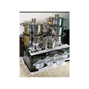 New Model 12 Pieces Stainless Steel Edenburg Cookware Set