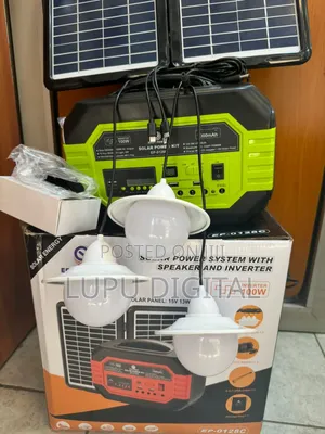 Automatic Power Station With 13w Solar Panel 3 Led Bulbs
