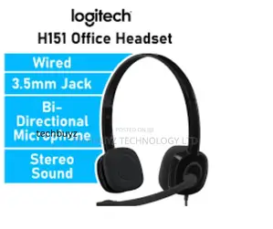 Logitech H151 Wired Headset,Stereo Headphone Noisecancelling