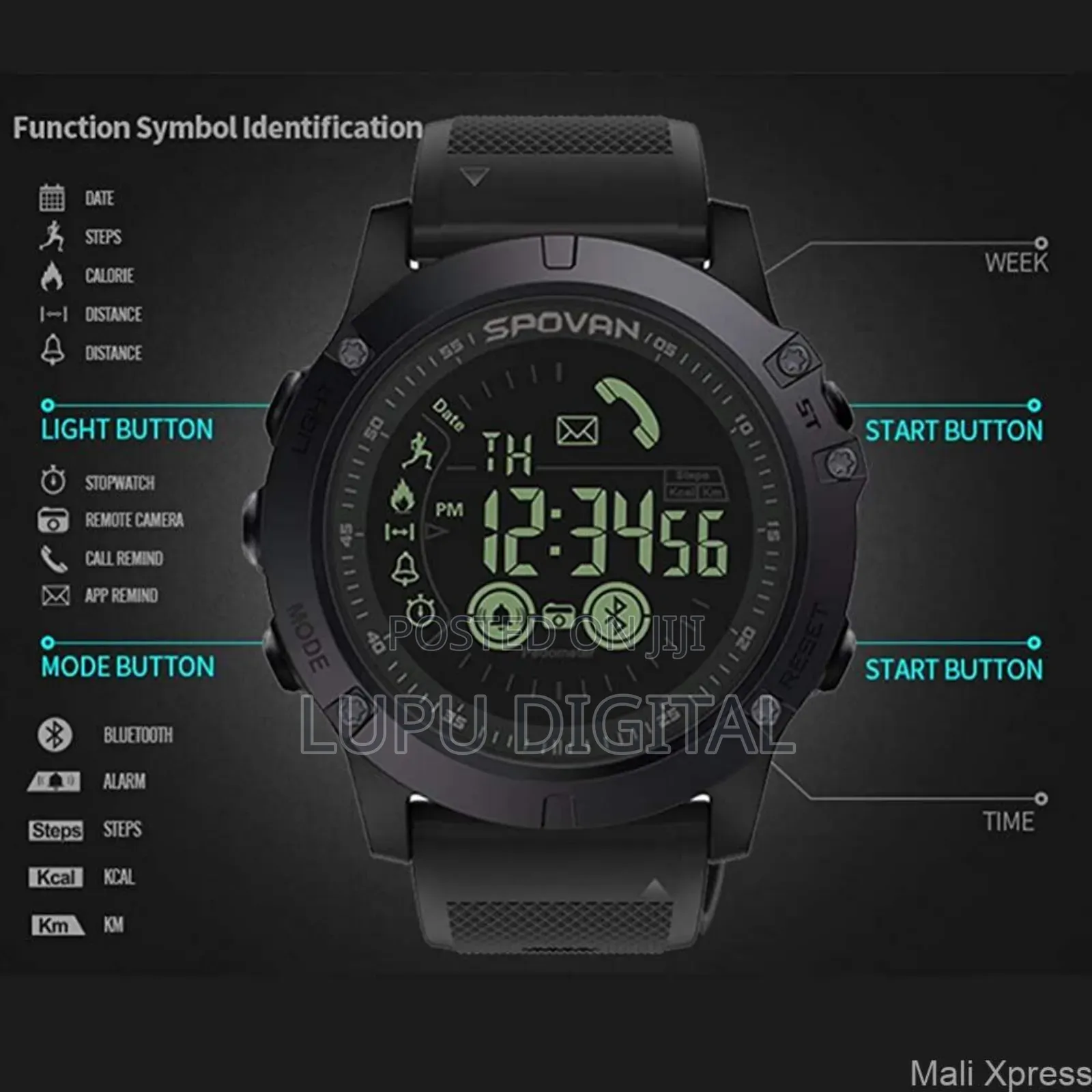 Spovan Waterproof Watch