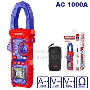 1000amps Ac Clamp Meters Emtop Digital Ac Clamp Meter 1000v