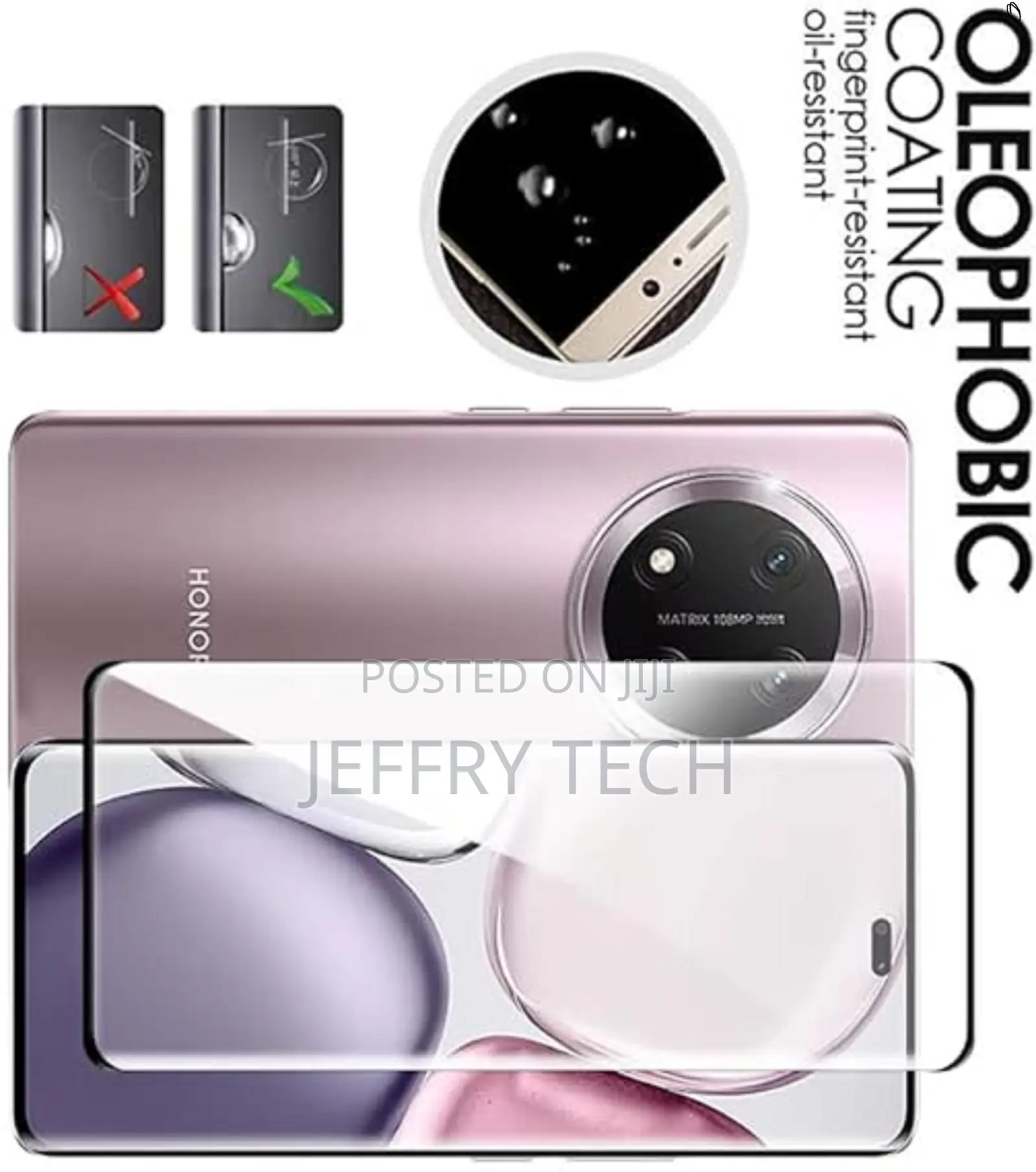 Zubitech for Honor X9c Screen Protector Tempered Glass