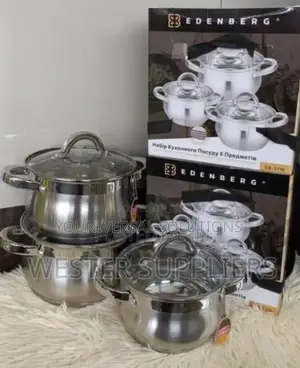 6 Pieces Edenburg Eb-3716 Stainless Steel Cookware Set