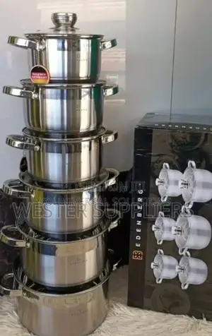 12 Pieces Stainless Steel Edenburg Cookware Set