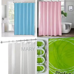 Coloured  Shower Curtains
