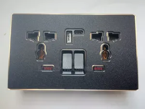 Executive Twin Socket Usb Type C Gold Lining