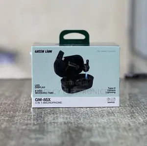 Green Lion Gm-85x 3 in 1 Wireless Microphone - Black