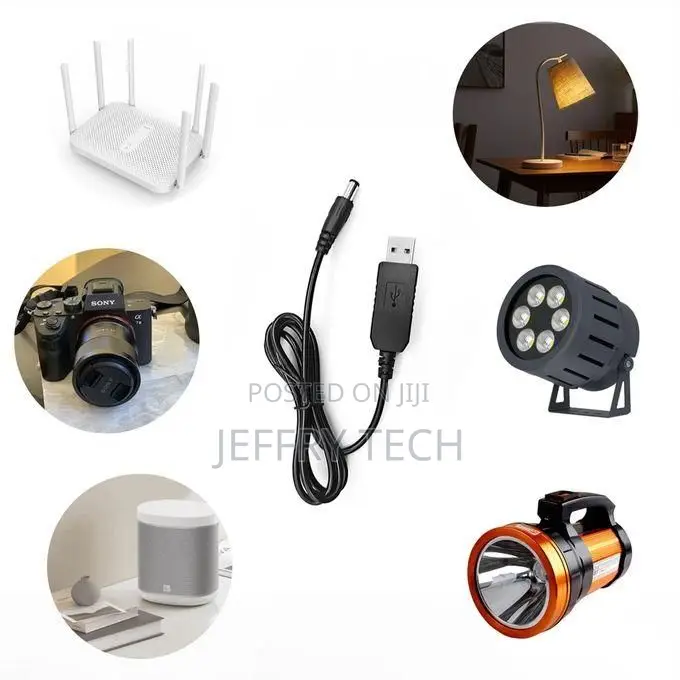 Wifi to Powerbank Cable Connector Dc 5v to 12v Usb Cable Boo