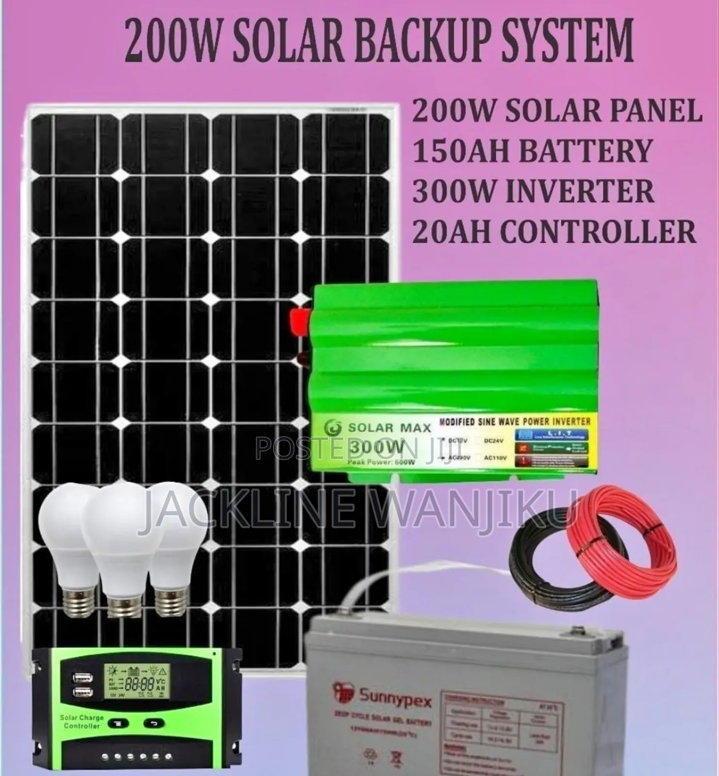 200w Solar System Full Kit / 200 W Solar Panel Kitz