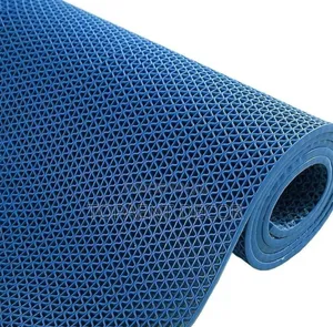 Blue Office and Banks Door Entrance Perforated PVC Mats