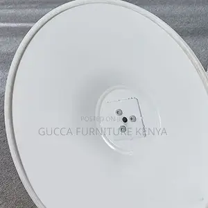 Dining Table:Marble-Top Round Dining Table With Column Base