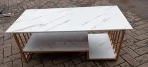 Executive White Marble Coffee Table