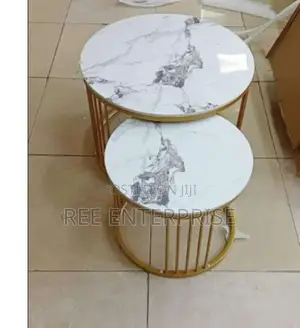 Coffee Table Luxury Pure Ceramic Marble Top Nesting