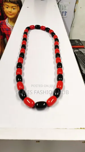 Shanga Luxe Nigerian Red Black Necklace