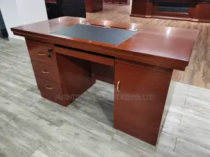 Office Desk:140cm Solid Wood-Look Executive Office Desk