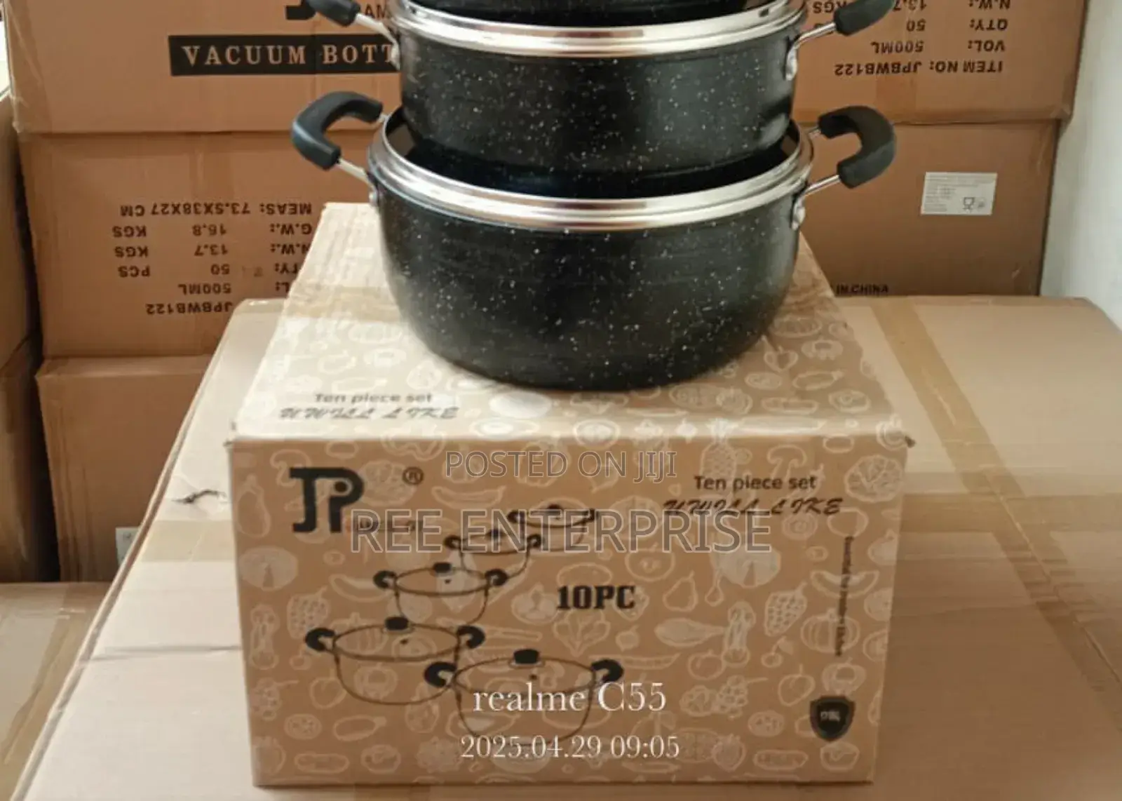 Efficient New Model 10 Pieces Jp Non Stick Cookware Set