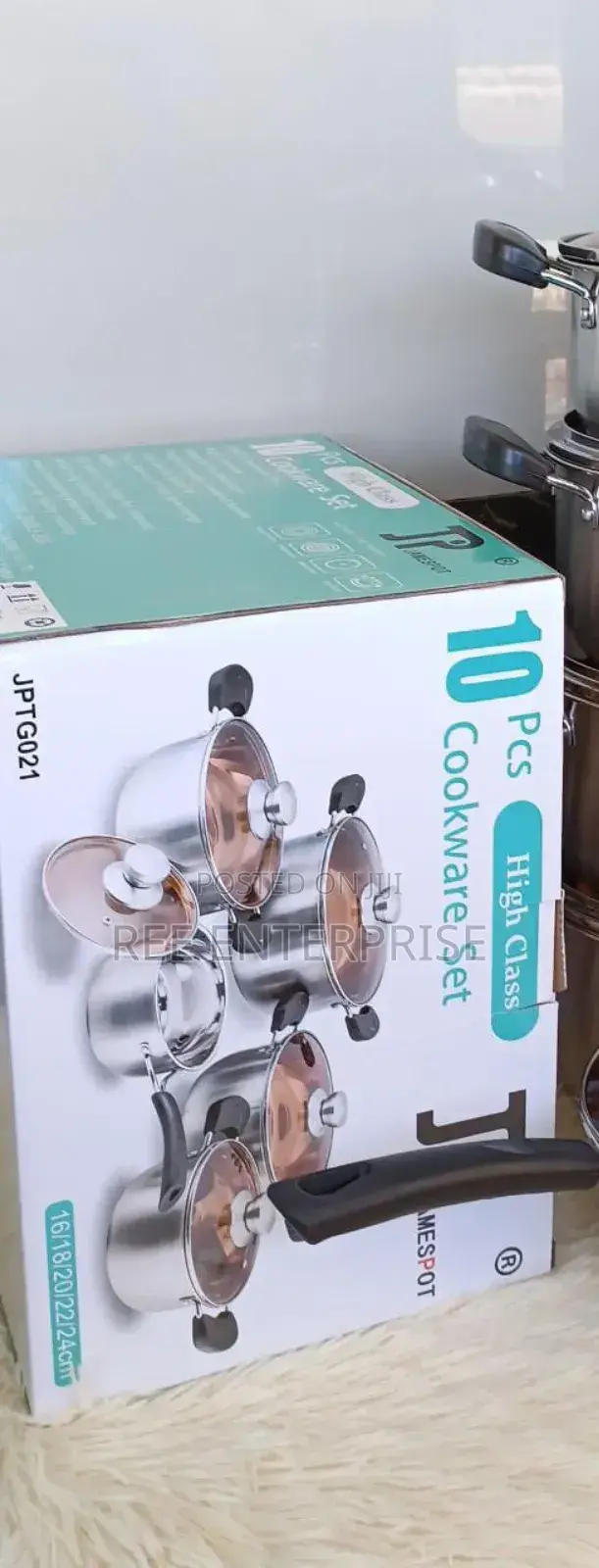 Durable 10 Pcs Jp Stainless Cookware