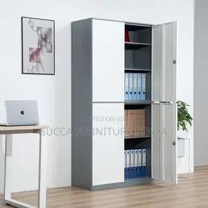 Cabinets:4-Door Steel File Storage Cabinet for Staff Room