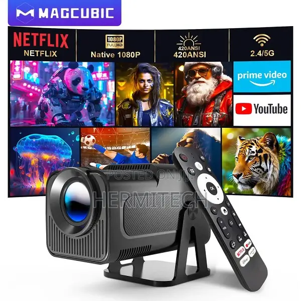 Mini Projector Portable Projector Wifi and Bluetooth