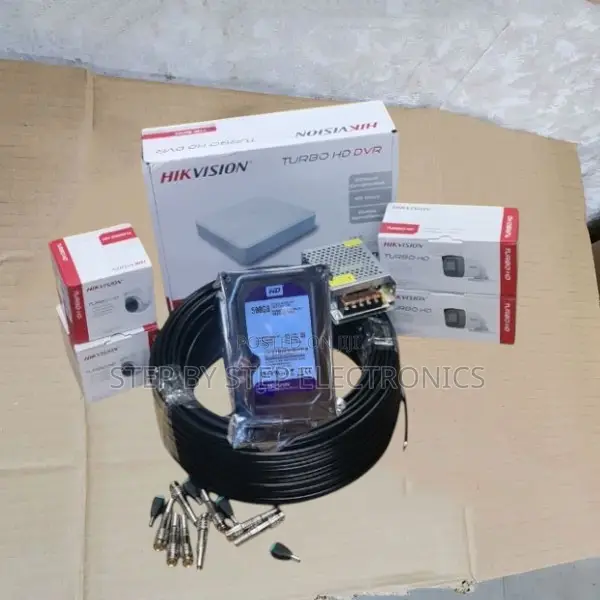 Enhanced Quality 4 Hikvision CCTV Cameras Full System Kit