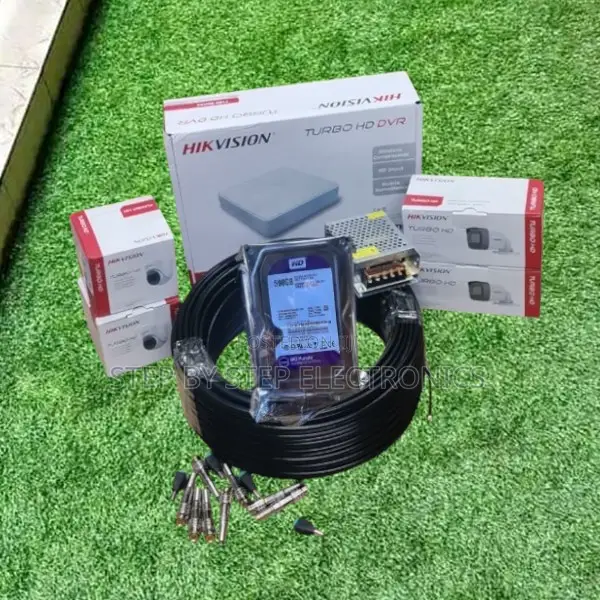 Stable Performance 4 Hikvision CCTV Cameras Full System Kit