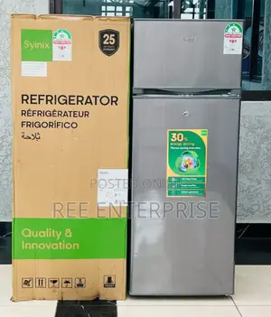 Inbuilt Fridge Guard Syinix 210ltrs Double Refrigerator.