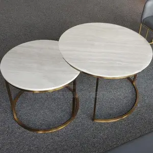 Office Table: Modern Steel Nesting Table Set for Office/Home