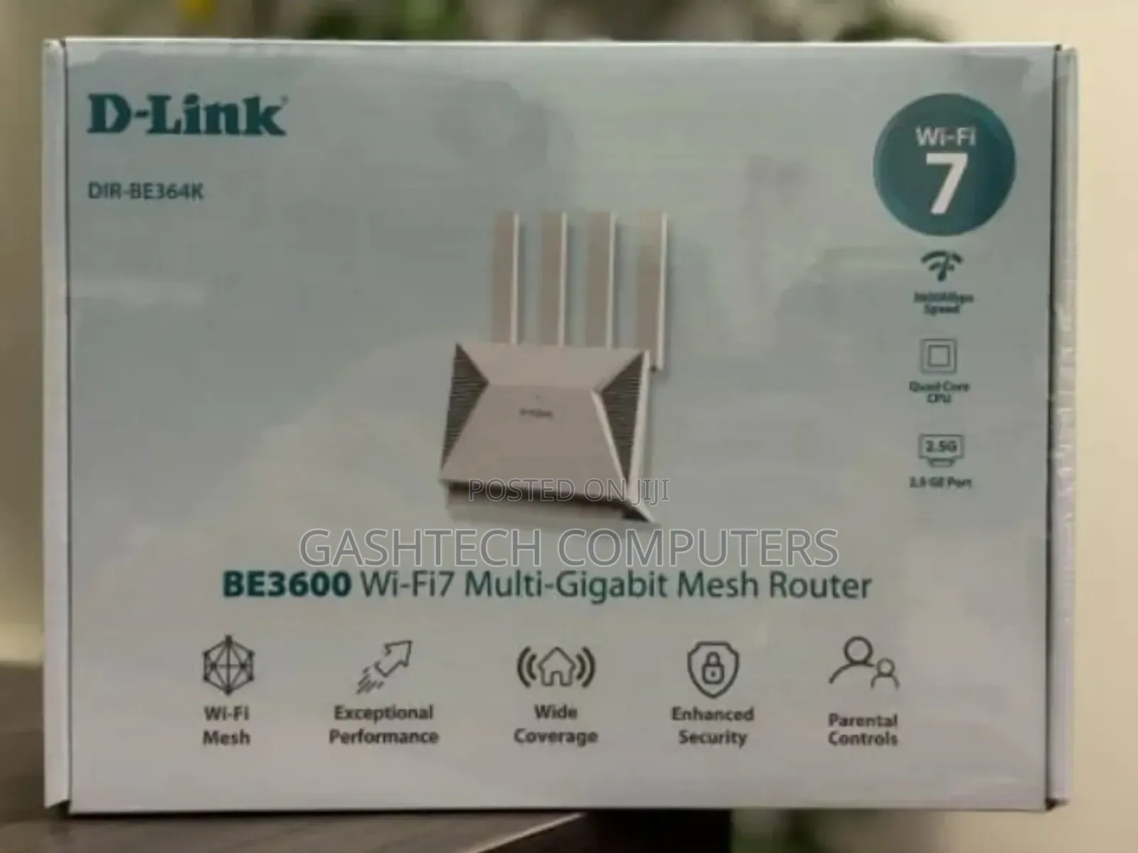 D-Link Be3600 Wi-Fi 7 Dual-Band Mesh Router - Dir-Be364k