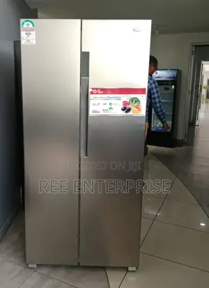 Original 430 Litres Tlac Side By Side  Grey Refrigerator