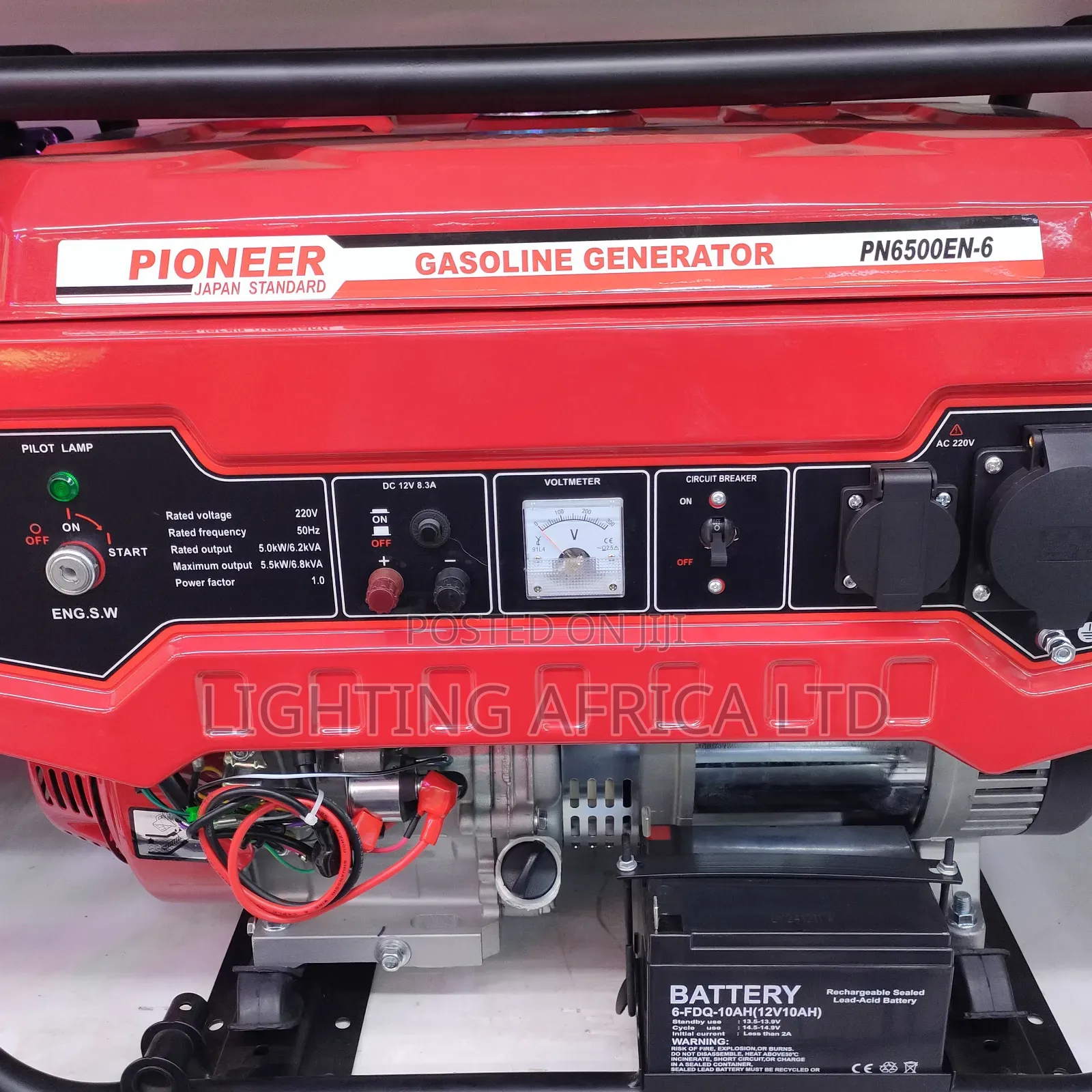 5500w Pioneer Petrol Engine Key Generator