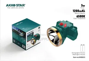 Headlamps Akko Star Rechargeable Headlight Torch Head Lamp