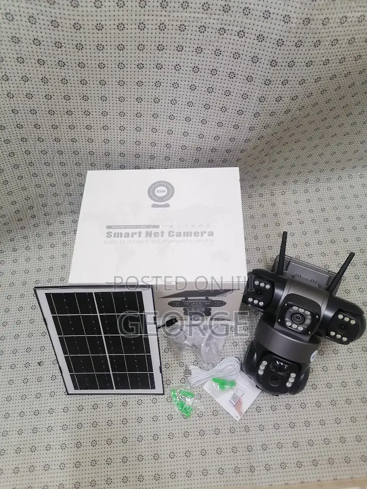 #V380 4g PTZ Tripple Lens Solar Camera