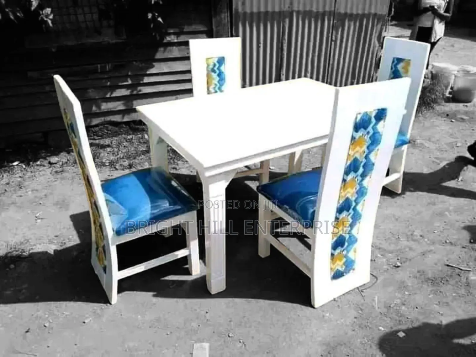 Rectangle Shape 4 Seater Dining Set