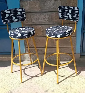 Patterned Kitchen Counter High Stools.
