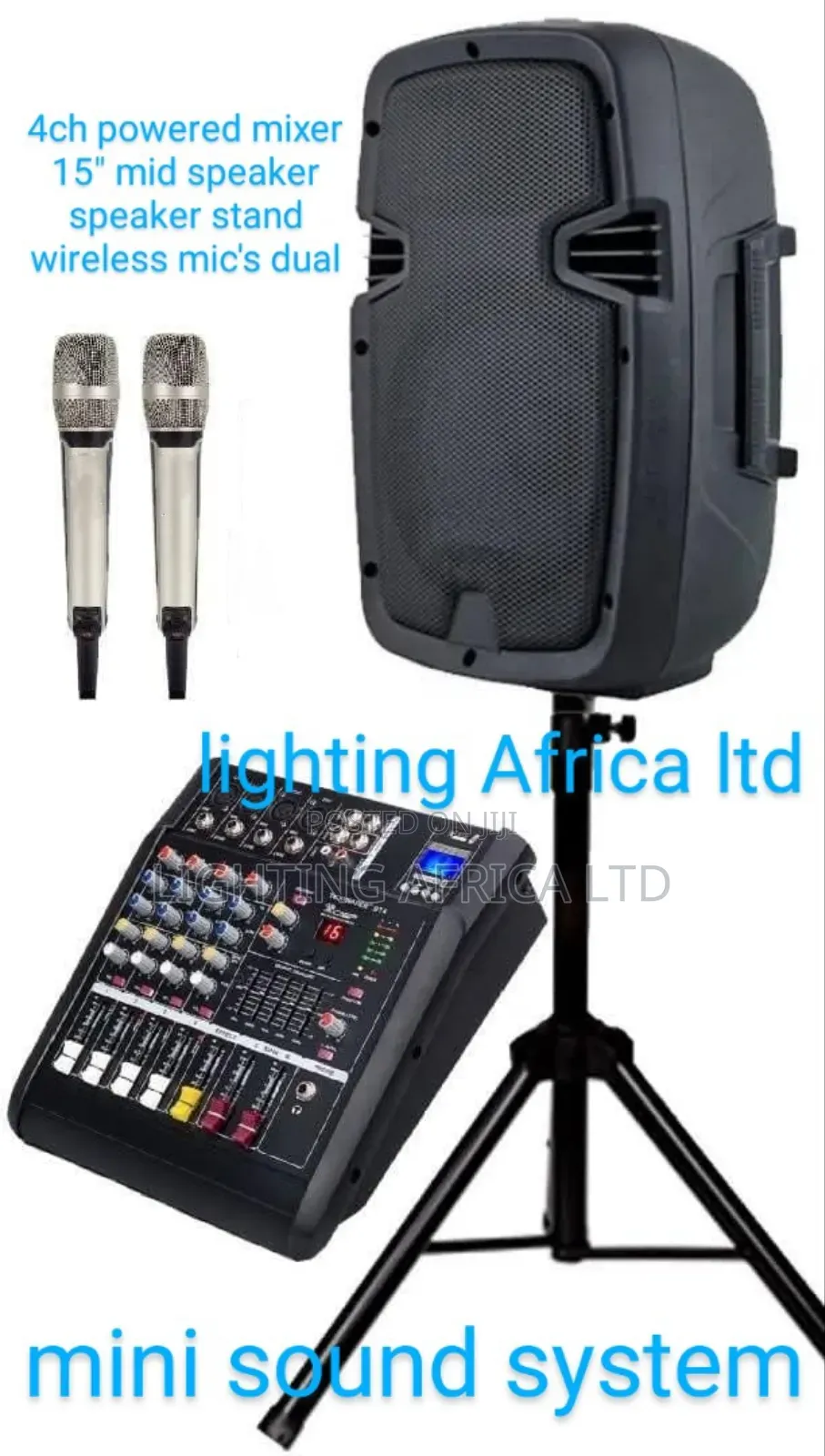 Mini Public Address System With Wireless Microphone
