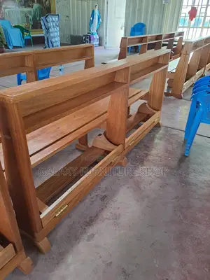 Wooden Mahogany Church Pews