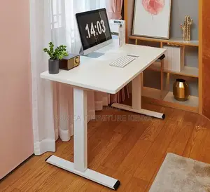 Office Desk:120cm Electric Rise-and-Fall Work Office Desk