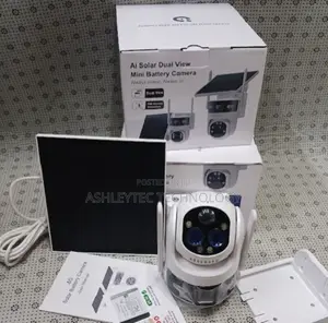 New Dual Lens Solar CCTV Camera 6mp Solar 4g PTZ CCTV Camera