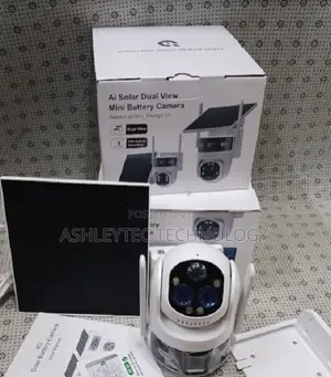 6mp 4g /Dual Solar/Dual Lens Ubox App 4g Solar PTZ CCTV Came