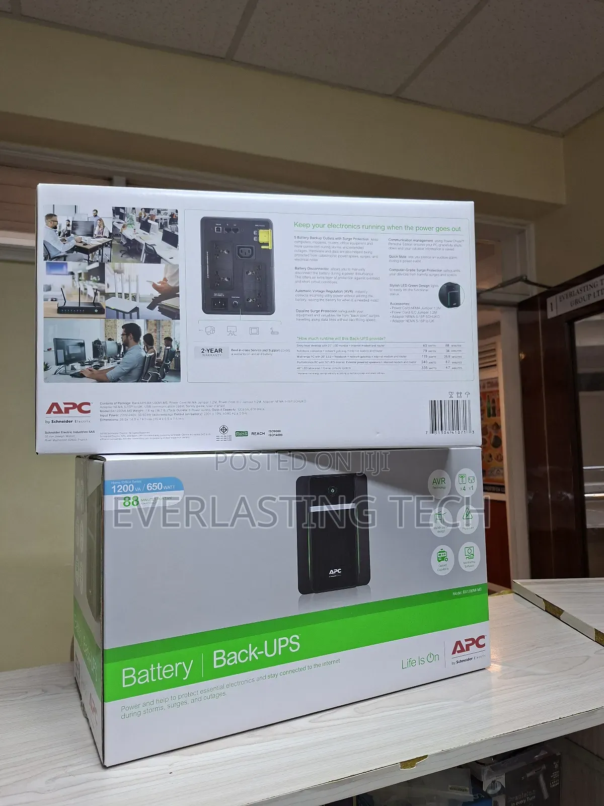 Apc Easy Ups BVX 1200va, 230v, Avr, Universal Sockets Ups
