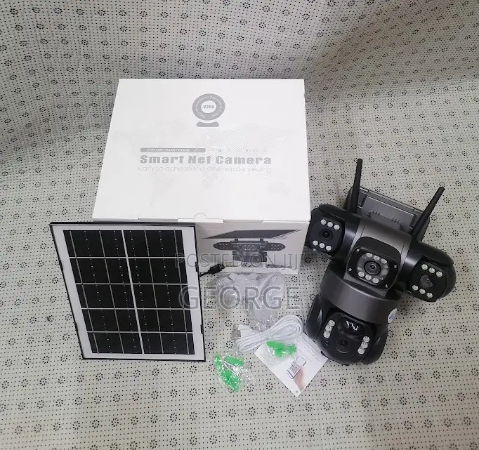 Great V380 4g PTZ Tripple Lens Solar Camera