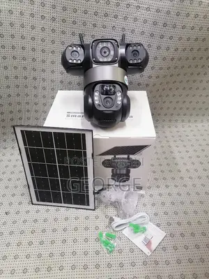 Solar Powered Wifi Solar V380 Triple Lens Camera