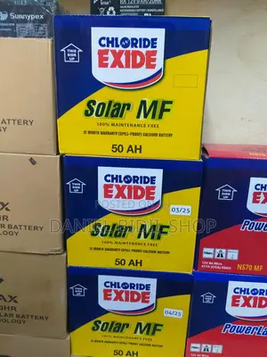 Chloride Exide 12v 50ah 100% Maintenance Free Battery