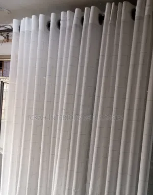 White Sheer Detailed With Black Lines