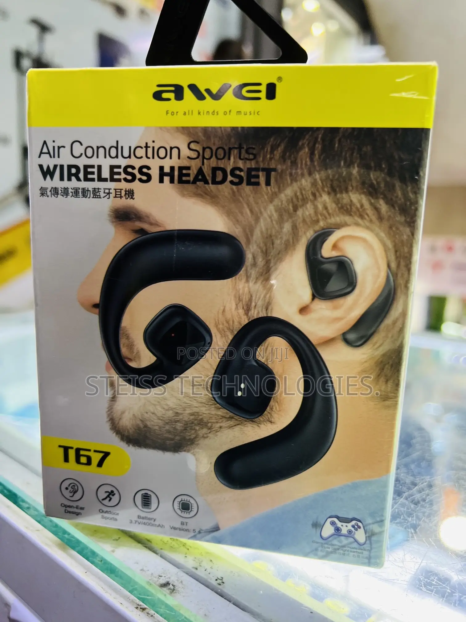 T67 Awei Air Induction Wireless Headset