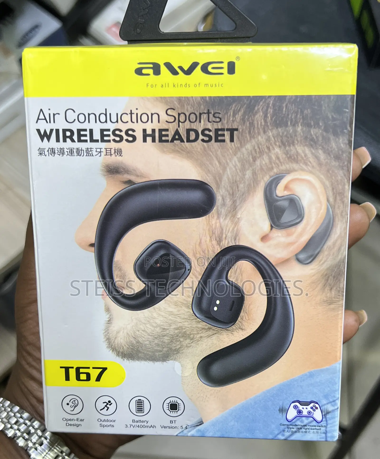 T67 Awei Air Induction Wireless Headset