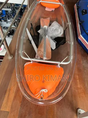 Clear Kayak With Paddles Rubber