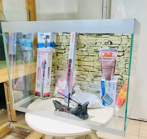 Premium Glass Aquarium With Storage Cabinet