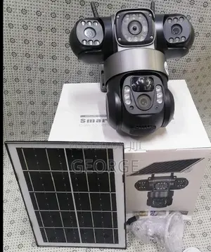 Real-Time V380 4g Simcard Triple Lens Solar Camera